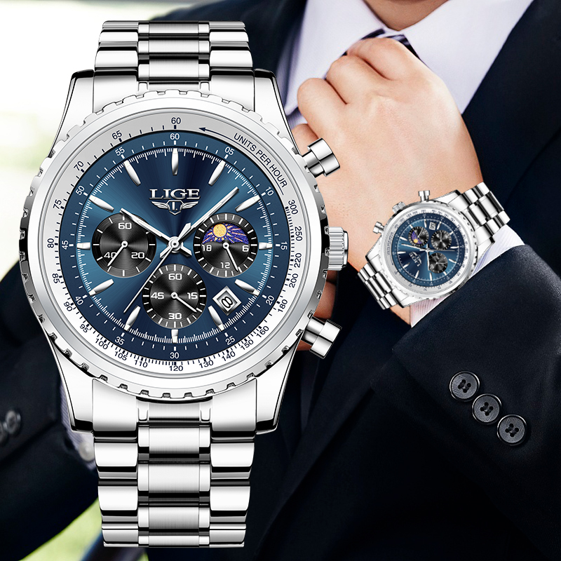 Luxury Watch Exhibition - Lige Marke Luxus Quarz Mann Uhr