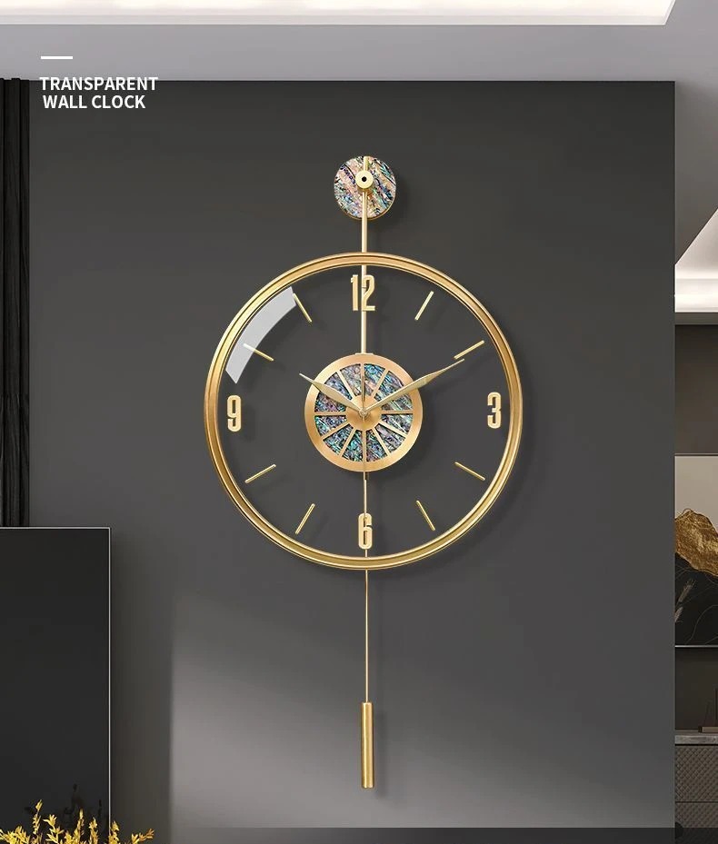 Luxury Watch Wall Clock - Legierung Muschel Wanduhr Stille Moderne Luxus