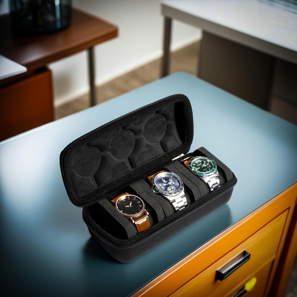 Luxury Watch Packaging Box - 1/2 PC Luxuriöses 3-Fach Uhren-Reiseetui, Uhren-Aufbewahrungsbox,