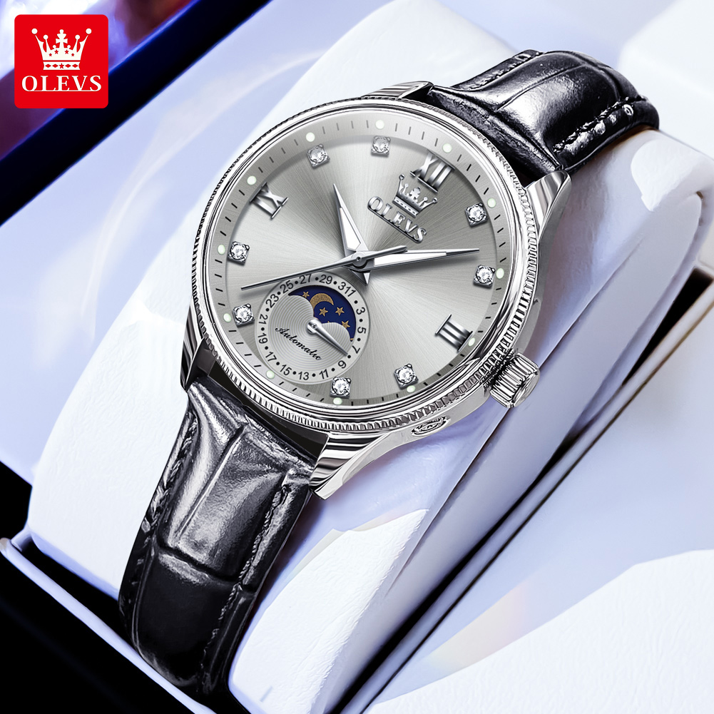 Luxury Watch Time - OLEVS Mondphase Mode Frauen Uhren Diamant