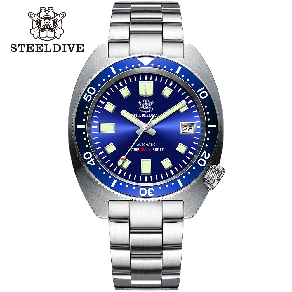 Diver Watch 300M - STEELDIVE 42 mm dünne Abalone SD1977