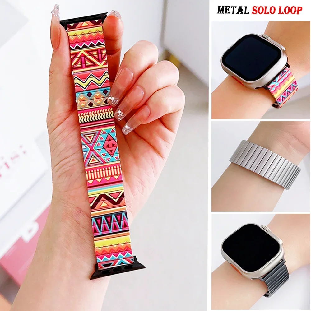Luxury Watch Ap - Metall-Böhmen-Armband für Apple Watch Ultra Series