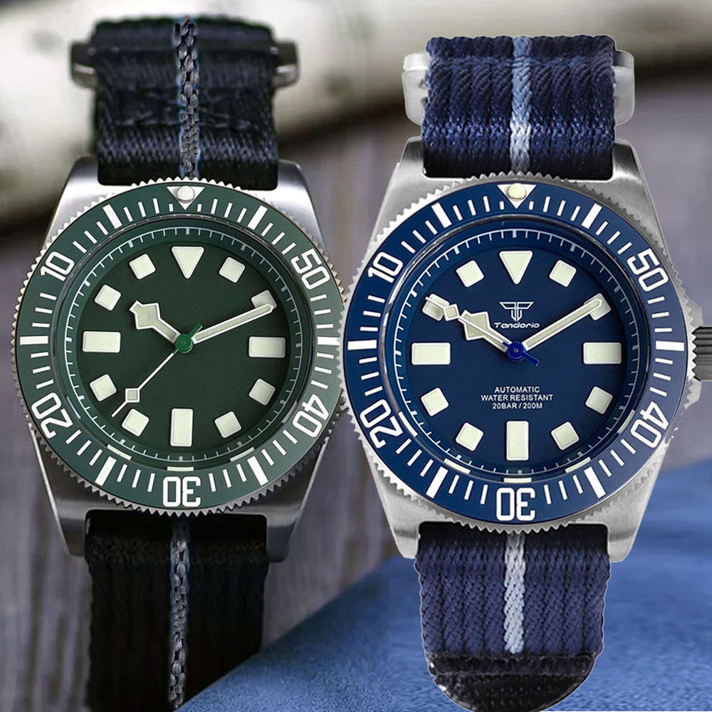Diver Watch 300M - Titaniumgehäuse Tandorio 42mm Retro FXD Japan
