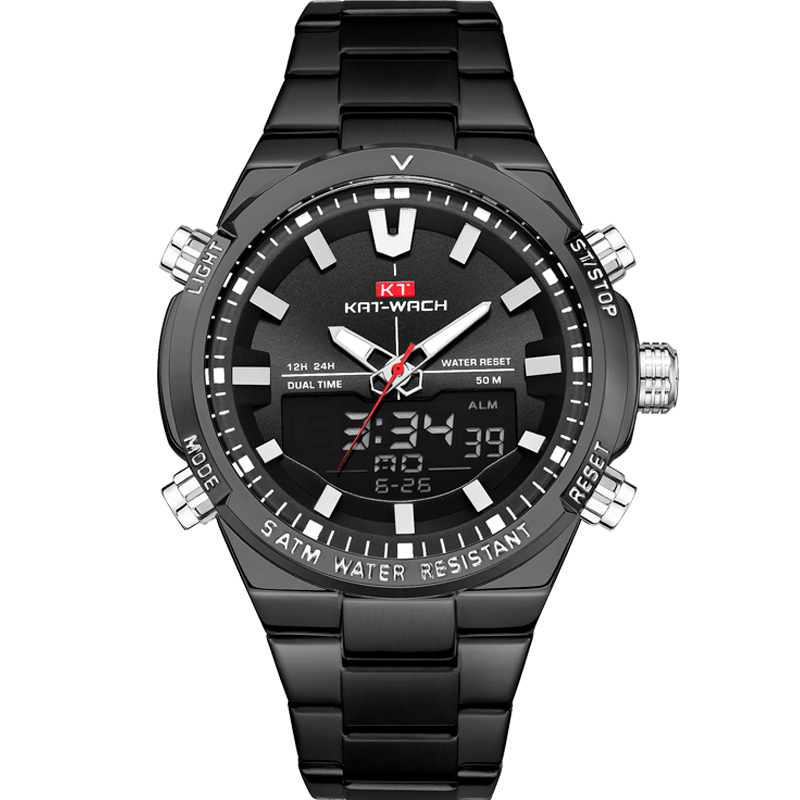 Luxury Watch Time - KAT-WACH Herren-Quarz-Armbanduhren, modisch, hochwertig, luxuriös, mit