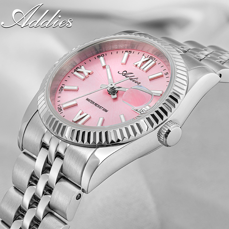 Luxury Watch Time - Addies Luxus-Damenuhr, Saphirglas, Edelstahl, Damenuhren, Business,