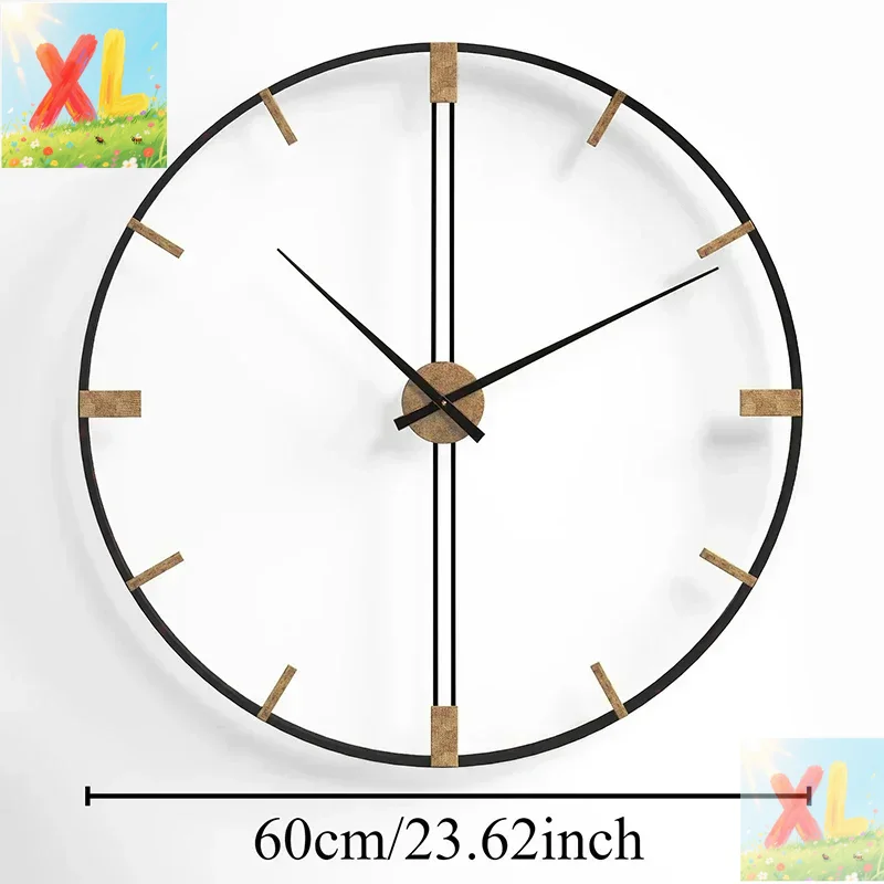Luxury Watch Wall Clock - Nordic Wanduhren Metall Wanduhr Luxus Uhr