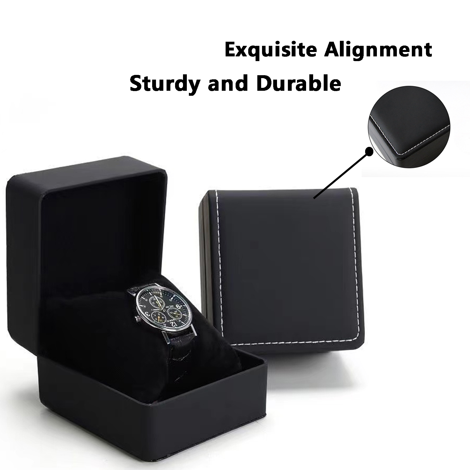 Lnofxas Schwarze Einzeluhr-Ges – Luxury Watch Packaging Box Bewertung und Preis