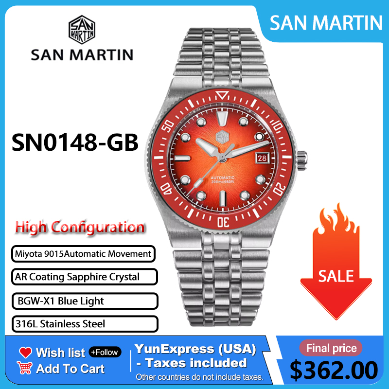 San Martin SN0148GB 40mm Email – Cloisonne Enamel Dial Bewertung und Preis
