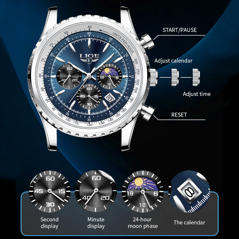 Lige Marke Luxus Quarz Mann Uh – Luxury Watch Exhibition Bewertung und Preis