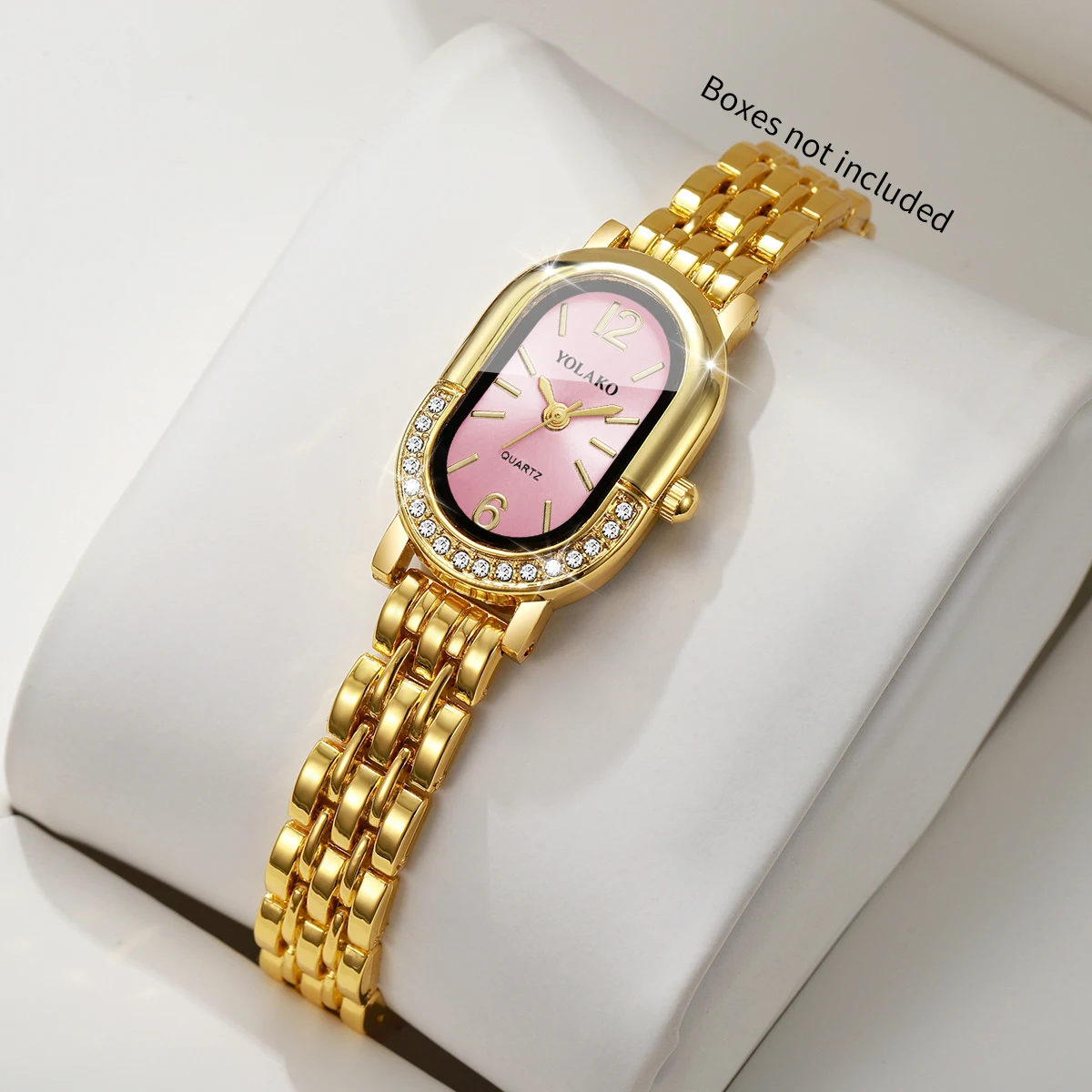 Luxuriöse Strass-Damen-Quarzuh – Luxury Watch Packaging Box Bewertung und Preis