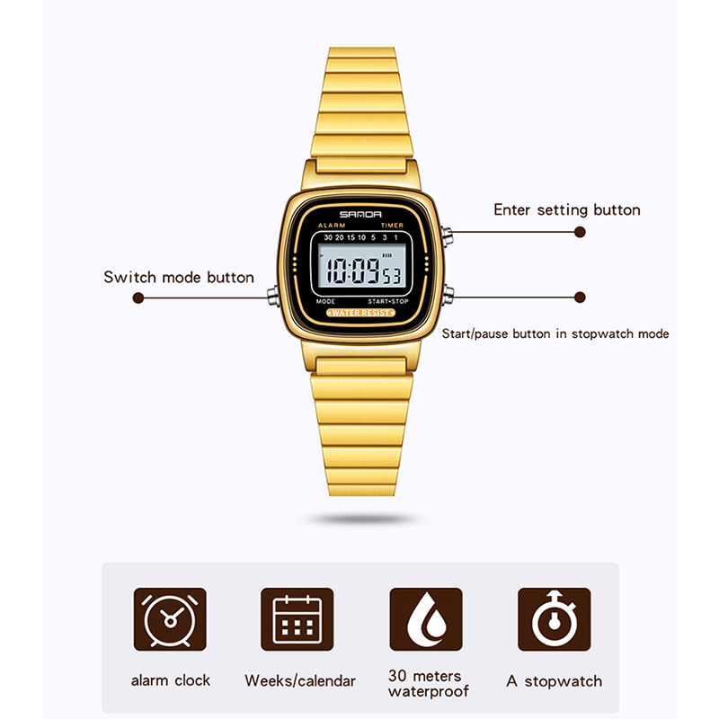 Sanda Frauen goldene klassisch – Luxury Watch Time Bewertung und Preis
