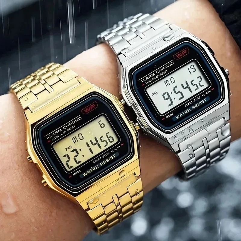 Luxus F91W Stahlband-Uhren LED – Perpetual Calendar Watch Bewertung und Preis