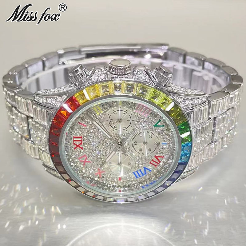 Missfox Luxus gefrorene Uhr fü – Luxury Watch Exhibition Bewertung und Preis