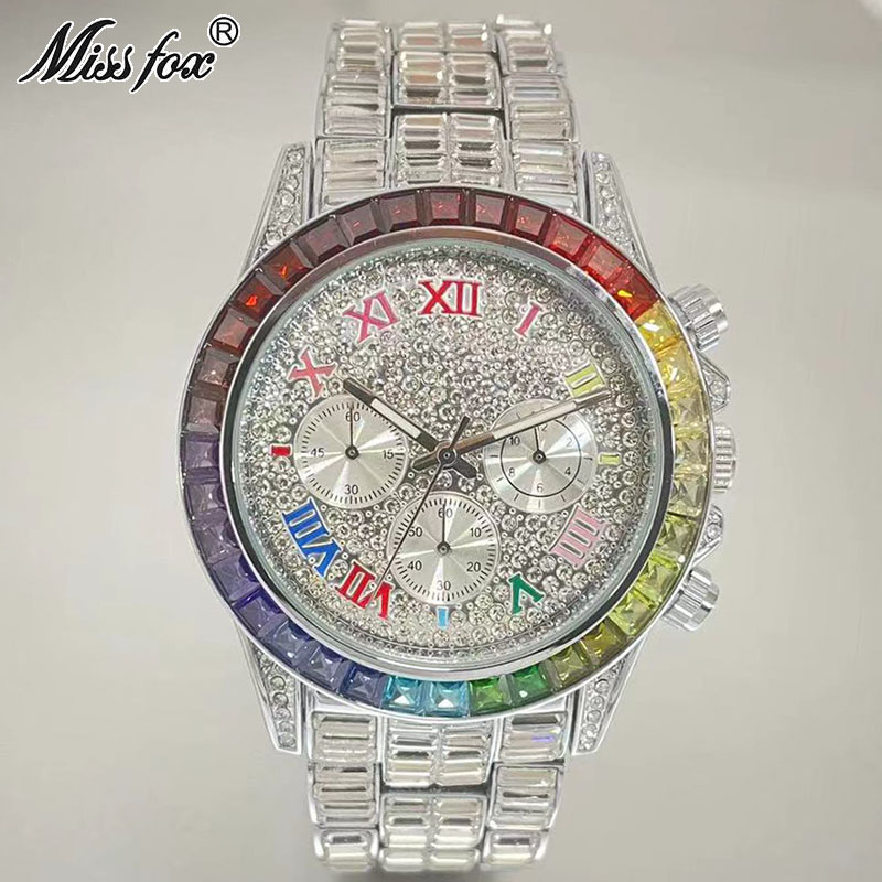 Missfox Luxus gefrorene Uhr fü – Luxury Watch Exhibition Bewertung und Preis