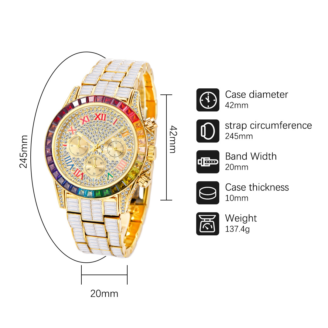 Missfox Luxus gefrorene Uhr fü – Luxury Watch Exhibition Bewertung und Preis