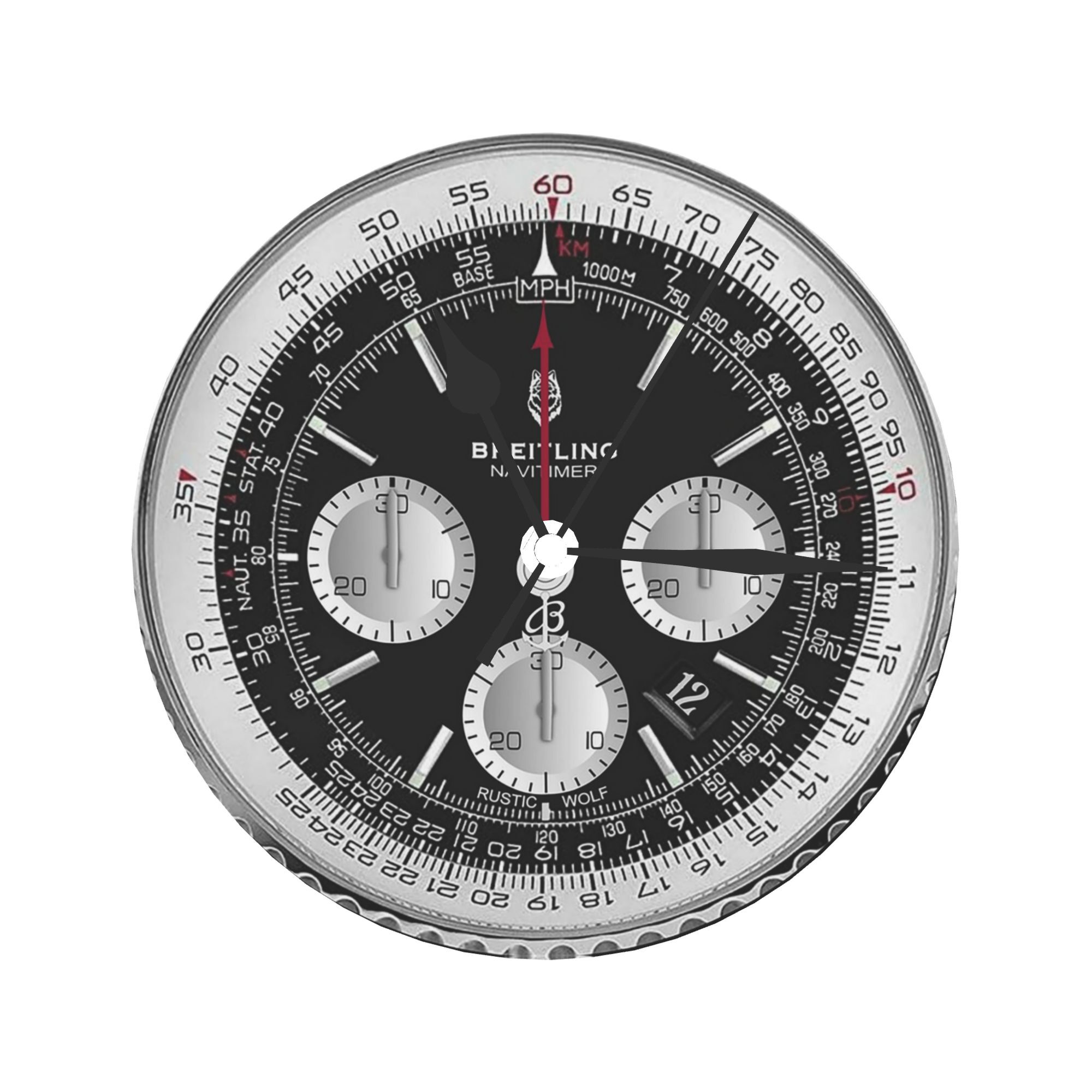 Schwarze Luxus-Wanduhr mit Zif – Luxury Watch Wall Clock Bewertung und Preis
