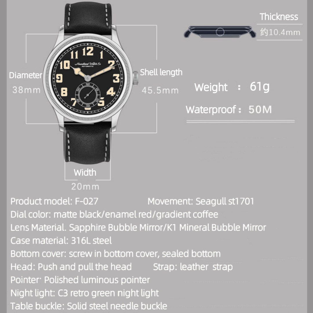 Hruodland 2025 Neue Männer Aut – Automatic Pilot Watch Bewertung und Preis