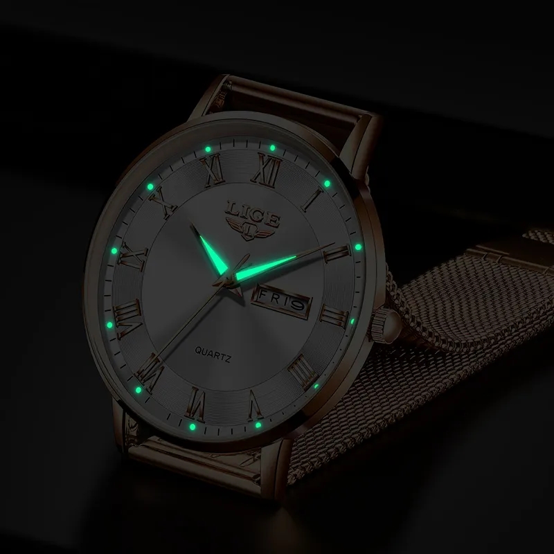 LIGE Mode Frauen Uhr Top Marke – Luxury Watch Exhibition Bewertung und Preis