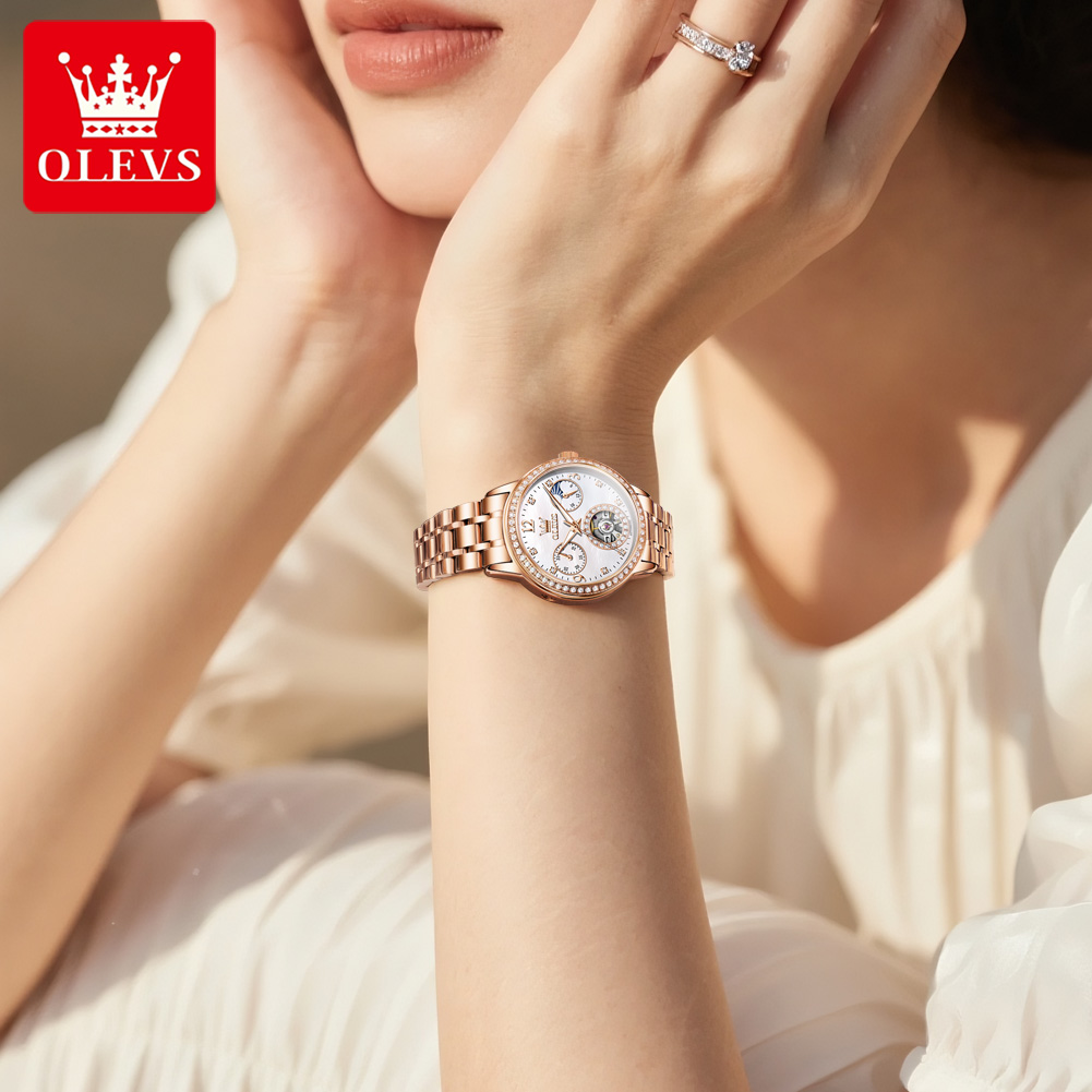 OLEVS Damenuhren, Top-Marke, l – Luxury Watch Moon Phase Bewertung und Preis