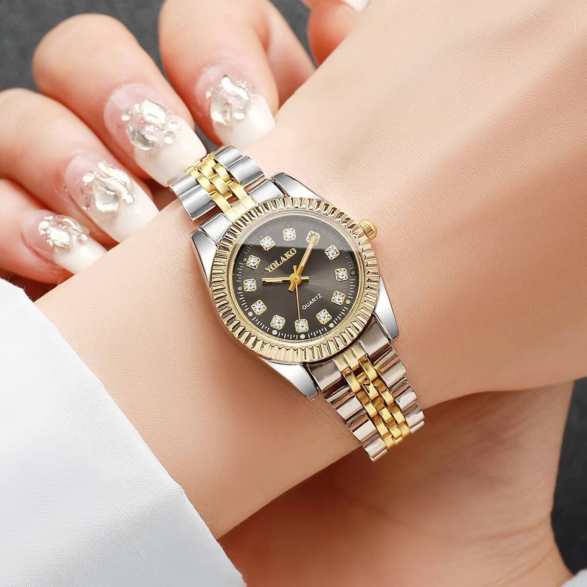 Mode-Strass-Damen-Quarzuhr, lu – Luxury Watch Packaging Box Bewertung und Preis